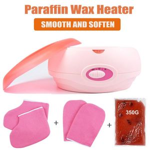 Calentador de cera de parafina con guantes para manos y pies, conjunto de baño terapéutico, calentador de cera, salón de belleza, Spa para sistema de equipo de calentador de cera corporal