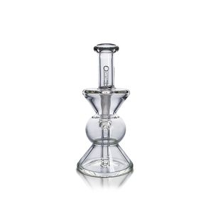 Waxmaid 5.12inches Gourd Mini clear Beaker Glass Bongs pipe à eau Hookahs 4 slots- rectangle Fixe 14mm Joint dab rigs plates-formes pétrolières US entrepôt commande au détail livraison gratuite