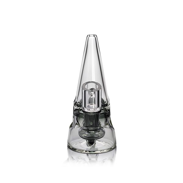 Waxmaid 5.71inch Mushroom Mini Clear gris Dab Rig bong pipe à eau Narguilé avec bol d'huile de quartz de 14mm US entrepôt commande au détail livraison gratuite