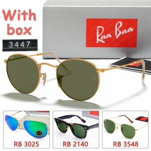 WAYFARER CLASSIC gafas de sol rayos bansunglasses para mujer hombre Gafas de diseño Lunette de Soleil 2140 Montura REDONDA DE METAL 3447 LENTES PLANAS HEXAGONALES 3548 piloto 3025