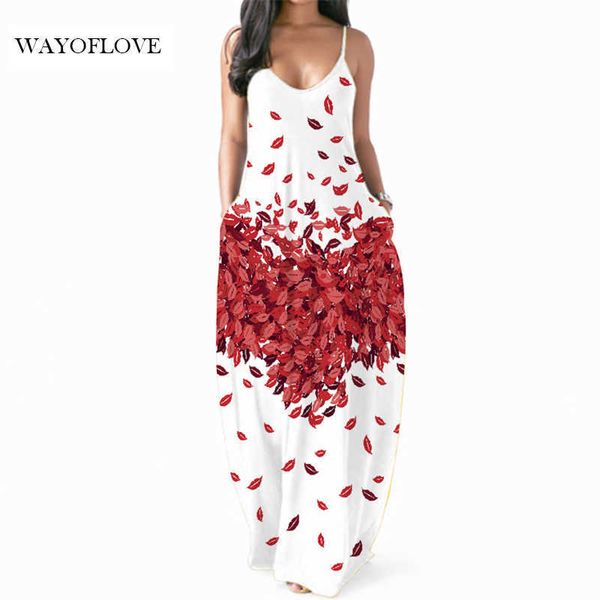 WAYOFLOVE Lèvres Imprimer Blanc Robe Sexy Femmes Robe Casual Robes Longues D'été Robes De Plage Robes De Soirée Fille Robe De Courroie 210602