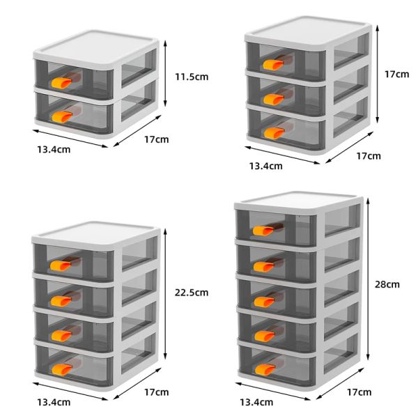 WBBOOMING Multi-couche Drawer Plastic Office Storage Small Box and Bin Desk Finition Artefacts PAPELERY SURDRY Organizer