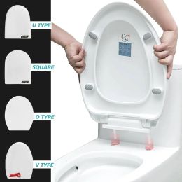 Couvre-toilettes WC Cover Woilet Couvert Épaississement de remplacement universel 4 types carré O V U Forme PP Board Soft Foam Joint de toilette Utilisation