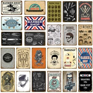 WD 40 Vintage Hair Cut Tin Sign Shaved Metal Signs Classic Barber Shop Tin Poster Home Retro Decor Pub Club Wall Personaliseer Tin Plaque Maat 30x20cm W02