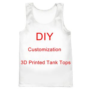 We accepteren lieve klantontwerp anime p o star zanger patroon diy vest mannen dames 3d print streetwear tanktops drop 220707