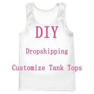 We accepteren lieve klant DIY Design Anime P O Star Singer Patroon Vest Men Women 3D Printed Street Tank Tops 220707