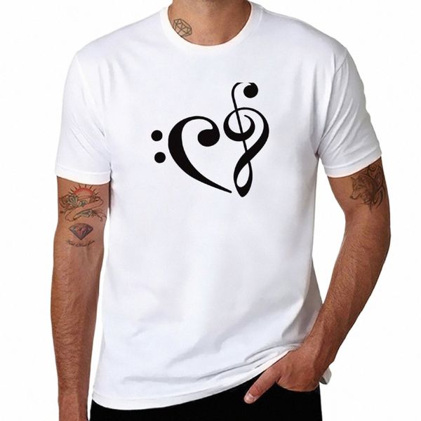 we Heart Music - T-Shirt noir t-shirts graphiques t-shirts coréen fi uni noir t-shirts hommes N3HG #