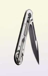 We Knife Company 815f Double Helix Slide Lock Couteau pliant 33quot S35VN TwotOne Blade Aeronautical Aluminium Patrins4584902