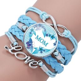 We houden van je Mom Best Mamma ooit Brief Armbanden Knappe Multi-Layer Armbanden voor Moederdag Sieraden Accessoires Geschenken