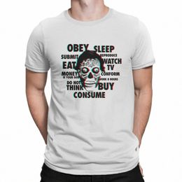 We Sleep T-shirt pour hommes Ils vivent Vintage Cott T-shirts col rond à manches courtes T-shirts Tops d'été q3jz #