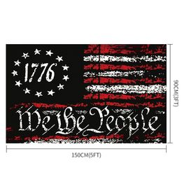 WE The People Flag 1776 American Banner Impresión de doble cara US FLAGS 90*150cm