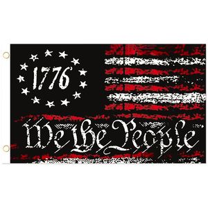 Nous le peuple Flag 1776 American Banner à double face imprimeurs américains Flags 3 * 5 ft