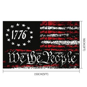 Nous le peuple Flag 1776 American Banner à double face imprimements américains Flags 90 * 150cm