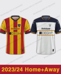 Draag 2023/2024 US Lecce Shirt Soccer Jerseys 23/24 Nikola Krstovic Strefezza Almqvist Banda Burnete Home Football Shirts Piccoli Jeppe