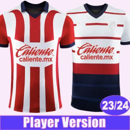 Draag 2023 24 Chivas Player Version Soccer Jerseys I. Brizuela A. Vega G. Sepulveda F. Beltran Cisneros Home Away Football Shirts Short