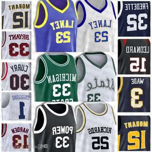 Wear College James 13 Harden NCAA Arizona State Dwyane 3 Wade Jersey Tyler 14 Herro Jimmy 22 Butler Ja Jerseys Morant Basketball heren T High s