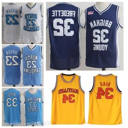 Wear College Men NCAA Brigham Young Cougars 32 Jimmer Fredette Maryland Terps 34 Len Bias ISU Indiana State Jerseys B High