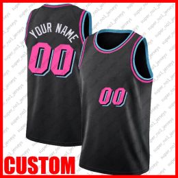 Draag Custom Vice Orlando Miami Basketball Team Jersey Diy Stitched Naam nummer Sweatshirt maat SXXL FB65ASF