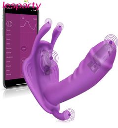 Porter Dildo Butterfly Vibrator Sex Toys for Couple Orgasm Masturbator App Remote Control Bluetooth Dildo Vibrateurs pour femmes26804930809