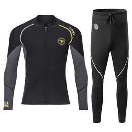 Traje de buceo de 1,5 MM para hombre, traje de neopreno subacuático, Kitesurf, Surf, pesca submarina, chaqueta, pantalones, ropa, traje húmedo