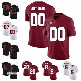 Draag voetbal American Jersey College NCAA America College Football Stanford Cardinal Jersey Trenton Irwin KJ Costello JJ Arcega-Whiteside B