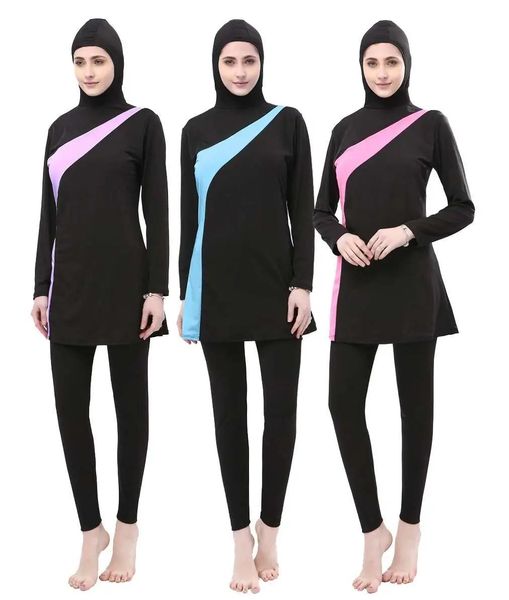 Porter nouveau Burkini femmes musulmanes maillots de bain couverture complète maillot de bain islamique modestie Hijab maillots de bain arabe maillot de bain grande taille Swim Sur Wear