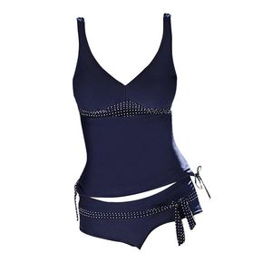 Porter grande taille Tankini maillot de bain femmes deux pièces grande taille maillots de bain S5XL grande taille Bikini ensembles nœud papillon Shorts Vintage maillot de bain