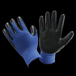 Slijtvaste, verdikte, fysieke reliëf geïmpregneerde rubberen handschoenen voor werk op locatie antislipbescherming hangende rubberen ademende arbeidsbeschermingshandschoenen