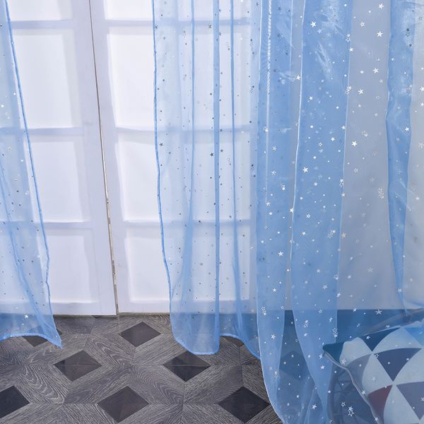 Portez du rideau arc-en-ciel de poche en tulle de couleur pure en tulle pour le salon transparent à voile décor de mariage moderne fenêtre de chambre à coucher