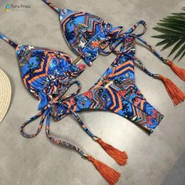 Wear Swim Wear Para Praia 17 couleurs Bandage Micro Bikini Mini Halter Maillot de bain Maillot de bain brésilien String Set Push Up Biquini 2023 230