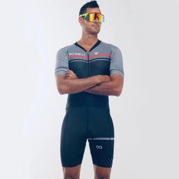 Porter VVsportsdesigns 2022 Homme Triathlon Skinsuit Cyclisme Maillot de bain à manches courtes Maillot de vélo personnalisé Vêtements Combinaison Ropa Ciclismo Suit