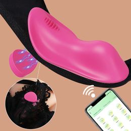 Vibrador portátil con aplicación Bluetooth para mujer, Control remoto inalámbrico, estimulador de clítoris de huevo, Juguetes sexuales femeninos para parejas