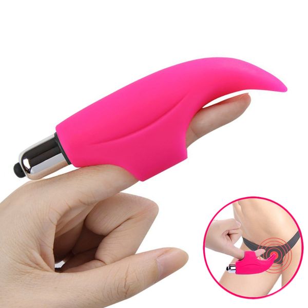 Vibrador de estimulación del pezón del clítoris del dedo usable para las mujeres parejas Vibrador sexy Foreplay juguetes masajeador coqueteo