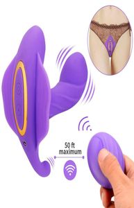 Culotte portable gode vibrateurs télécommande vibrateur femme Masturbation chauffage papillon vibrant adulte Sex Toy pour femme M8999134