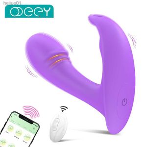 Wearable Panty Vibrator App Afstandsbediening G Spot Clit Massager Slipje Vaginale Stimulatie Konijn Vibrerende Speeltjes voor Vrouwen L230518