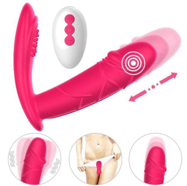 Vibromasseur culotte portable sans fil à distance automatique gode vibrateur GSpot Clitoris stimuler jouet adulte pour femme Q06021741500