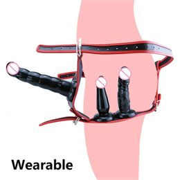 Strapon portable Strapon Dildo Panties Aspiration Aspiration Couiner Harness Belt Belt on Dildo Sexy Toys for Woman Lesbian Adult Games