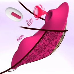 Vibratrice portable à sucer 9 mode télécommande de ventouse Sucker vagin clitoris stimulator double moteur oral sex toys for women 240403