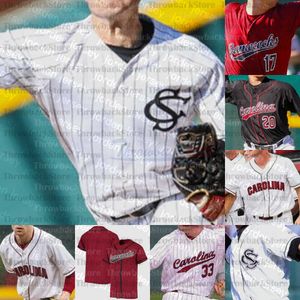 Usa camisetas de béisbol universitarias NCAA Gamecocks 2021 Noah Campbell 3 Brady Allen 5 TJ Hopkins 11 Andrew Eyster 41 Cole Ga