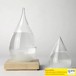 Prévisions météo cristal Tempo gouttes forme d'eau tempête verre météo prédicteur bouteille noël artisanat Arts cadeaux