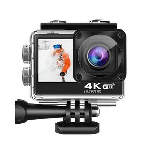Weerbestendige camera's 4K 24MP WiFi Action Camera Waterdichte ultra HD met EIS 30m onderwatercam video opname touchscreen 170 graden sport 230816