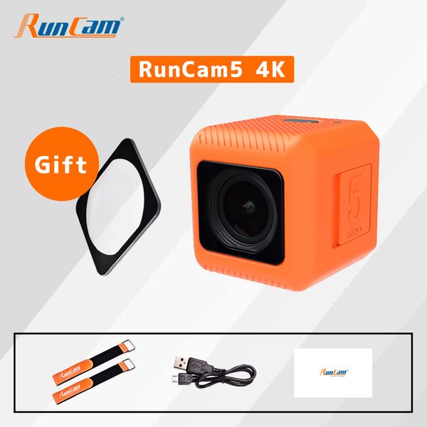 Caméras résistantes aux intempéries Caméra d'action 4K 2 7K 60FPS RunCam 5 Orange Noir RunCam5 Stabilisateur Sport Drone RC Voiture pour FPV EIS 128G Hero Session 230823