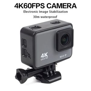 Weatherproof Cameras CERASTES Action Camera 4K 60FPS WiFi Anti shake With Remote Control Screen Waterproof Sport Drive Recorder EIS 231007