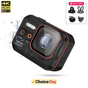 Weatherproof Cameras CERASTES Action Camera 4K60FPS with WiFi Remote 20" HD Screen Waterproof Ideal for Driving Recorder Diving and Outdoor Sports 231025