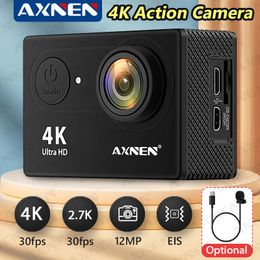 Weerbestendige camera's Originele AXNEN H9R 4K sportcamera WiFi motorfiets fietshelm waterdichte camera video-opname actie voor fotografie 230825