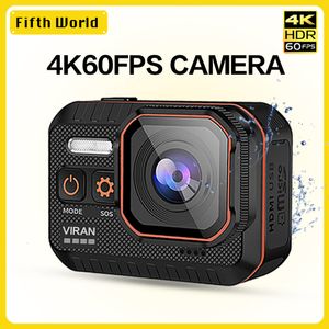 Weerbestendige camera's VIRAN Action Camera 4K60FPS wifi Afstandsbediening 30m Waterdicht 170° Groothoek Action Camera Dash Cam Go Sport Camera pro 230706