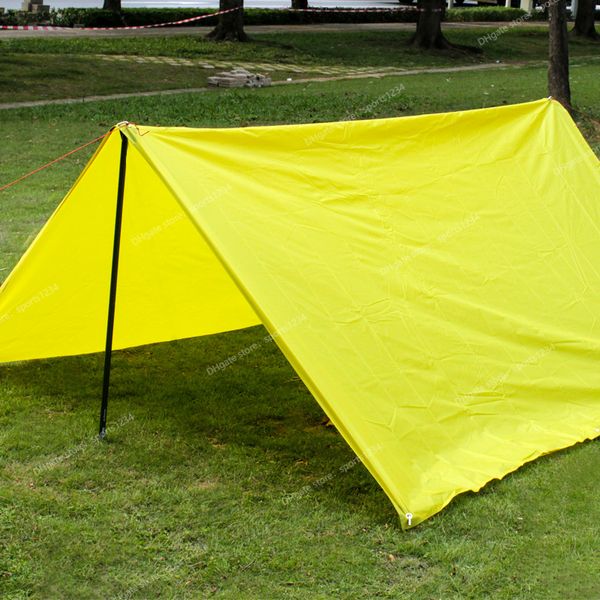 Refugio solar ultraligero Estera para acampar Carpa de playa Toldo de pérgola Toldo 5 colores Lona de tafetán 190T Refugio impermeable para acampar Carpas RefugiosRefugio solar sol de playa