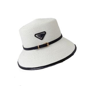 Weave Bucket Hat p ademend designer strohoed winkelstraat gebreid gorra outdoor retro zomer strand zonbestendig populaire mode luxe hoeden brede rand PJ088 C23
