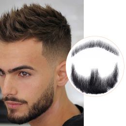 Weave Difei La barba falsa del hombre sintético es invisible en la peluca de la barba de los hombres para los accesorios de tejido diario Barba falsa