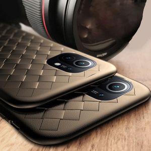 Armure grille étuis en cuir pour Xiaomi Redmi Note 10 9 Pro 10S 9S 8 7 coque de téléphone pour Xiaomi 11 10 Lite housse en Silicone souple